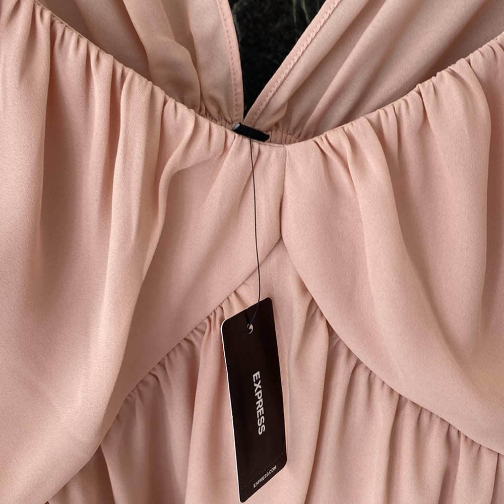 Express Flutter Sleeve Ruffle Bottom Blouse - image 3